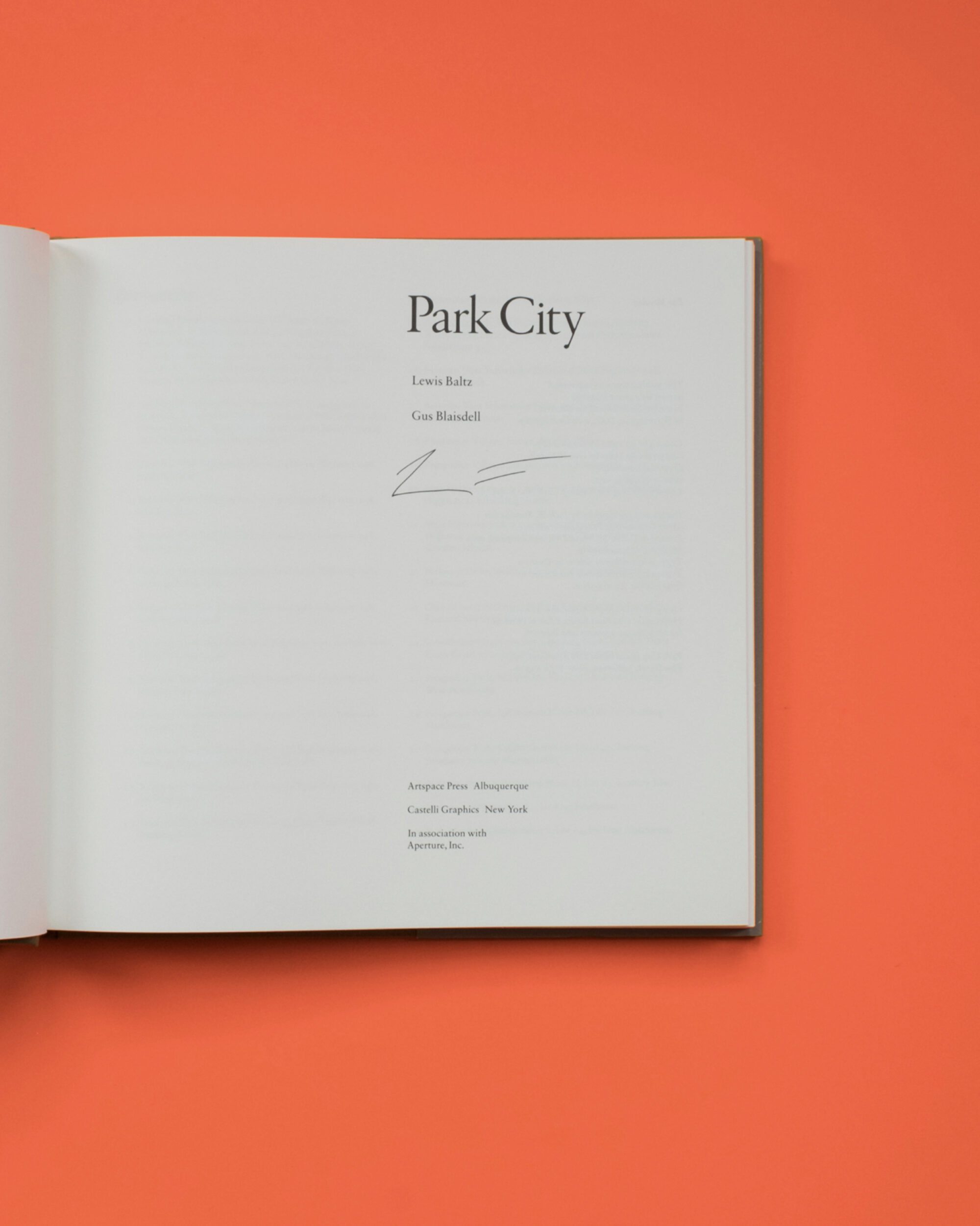 PARK CITY' BY LEWIS BALTZ - ANDREAS MURKUDIS